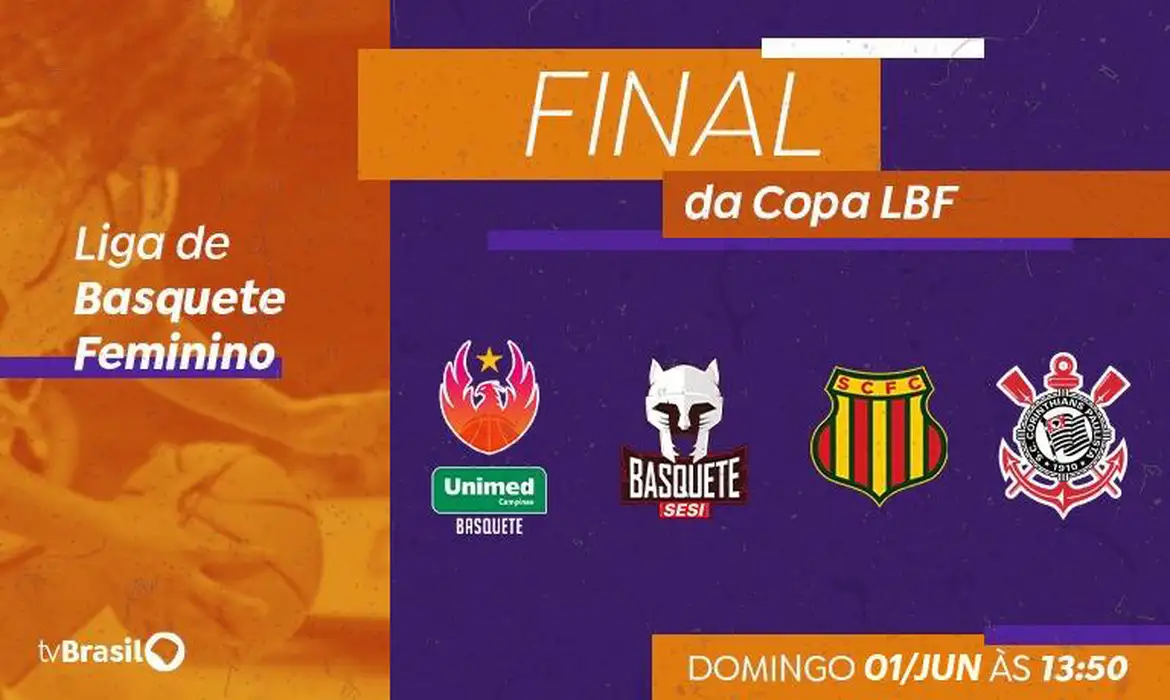 TV Brasil transmite final da Copa de basquete feminino no domingo
