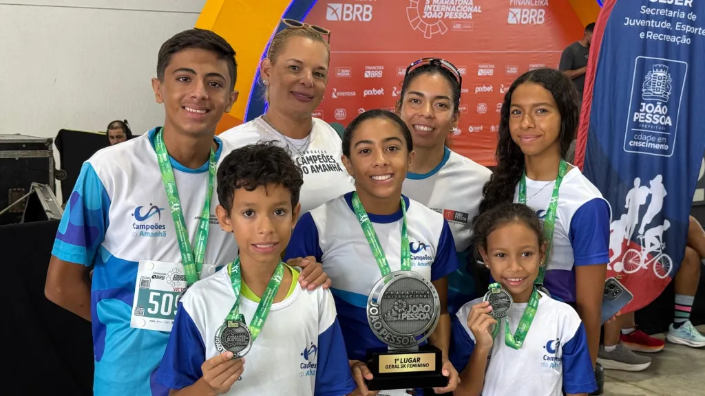 Atleta da Fundação Campeões do Amanhã é campeã geral dos 5km na 5ª Maratona Internacional de João Pessoa