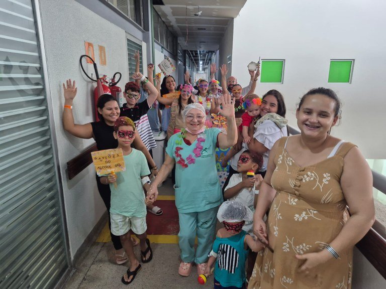 Bloquinho da Cura: Hospital de Trauma de João Pessoa celebra Carnaval na ala pediátrica com foco em humanização