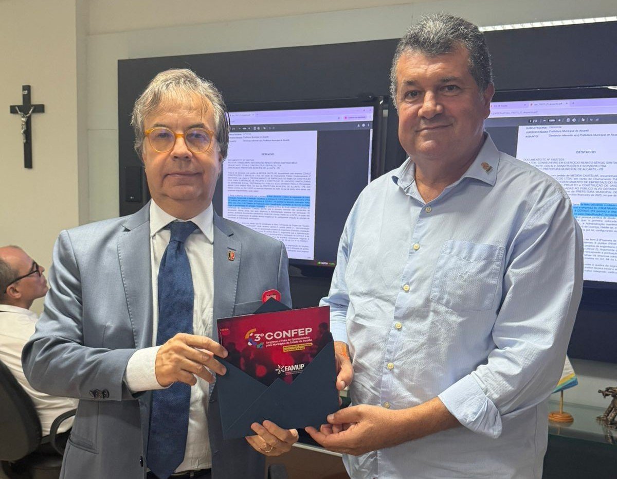 Presidente da Famup convida presidente do TCE-PB para participar ativamente do III Confep