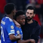 Vini Jr marca golaço e denuncia caso de racismo em Liga dos Campeões