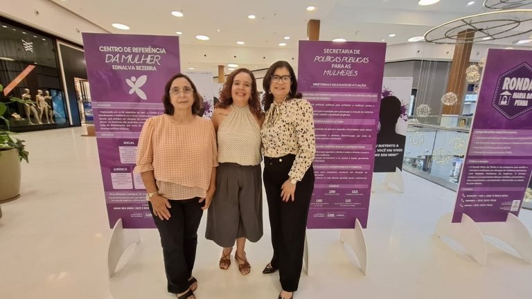 Exposição aberta pela Prefeitura de João Pessoa em shopping convoca população a refletir sobre a violência contra a mulher