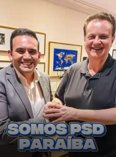 Kassab dá aval nacional e celebra chegada de Doutor Jhony ao PSD: “Futuro deputado federal da Paraíba”