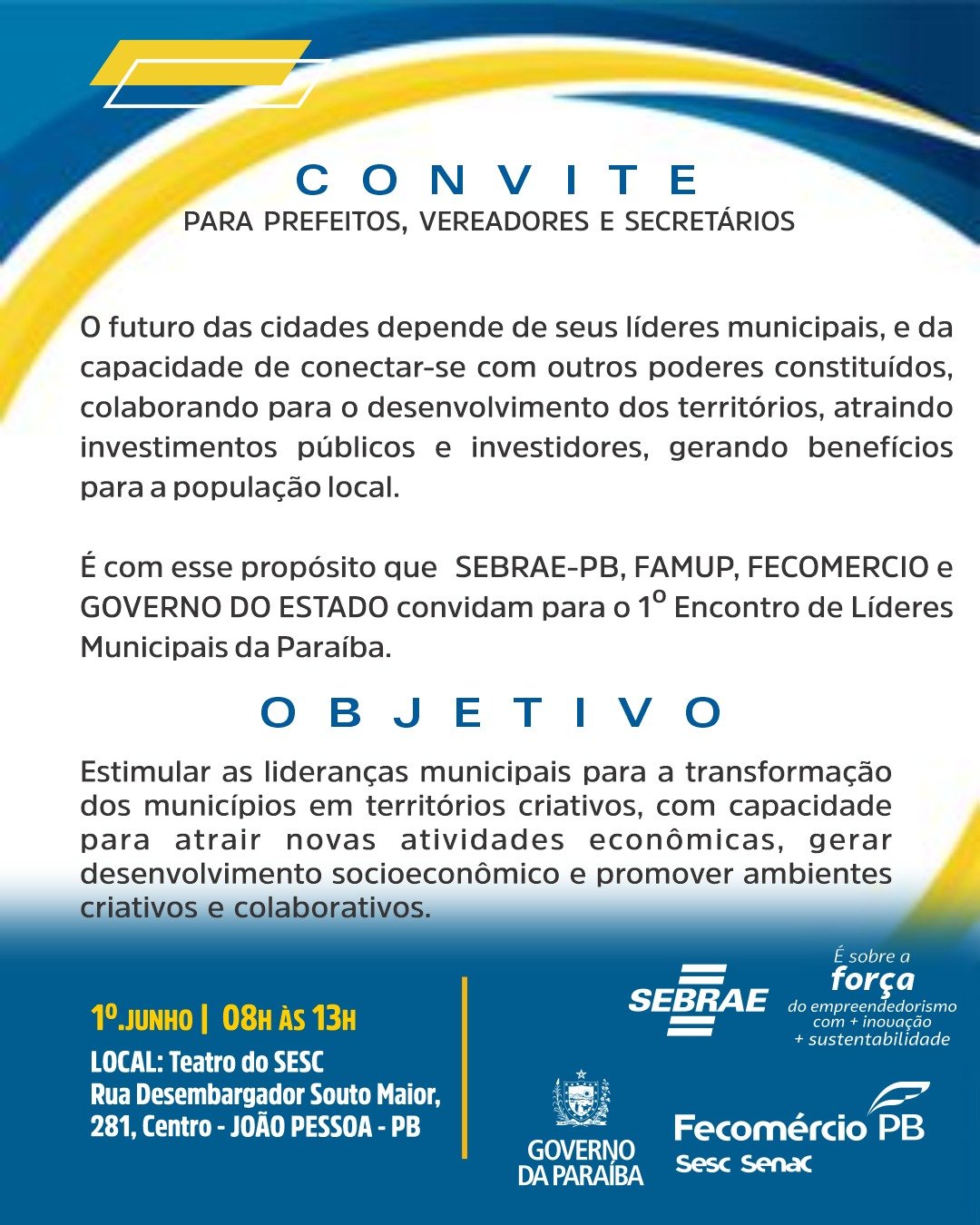 1º ENCONTRO DE LÍDERES MUNICIPAIS INOVADORES DA PARAÍBA - PREFEITOS, VEREADORES E SECRETÁRIOS 10 1o encontro de lideres municipais inovadores da paraiba prefeitos vereadores e secretarios 1