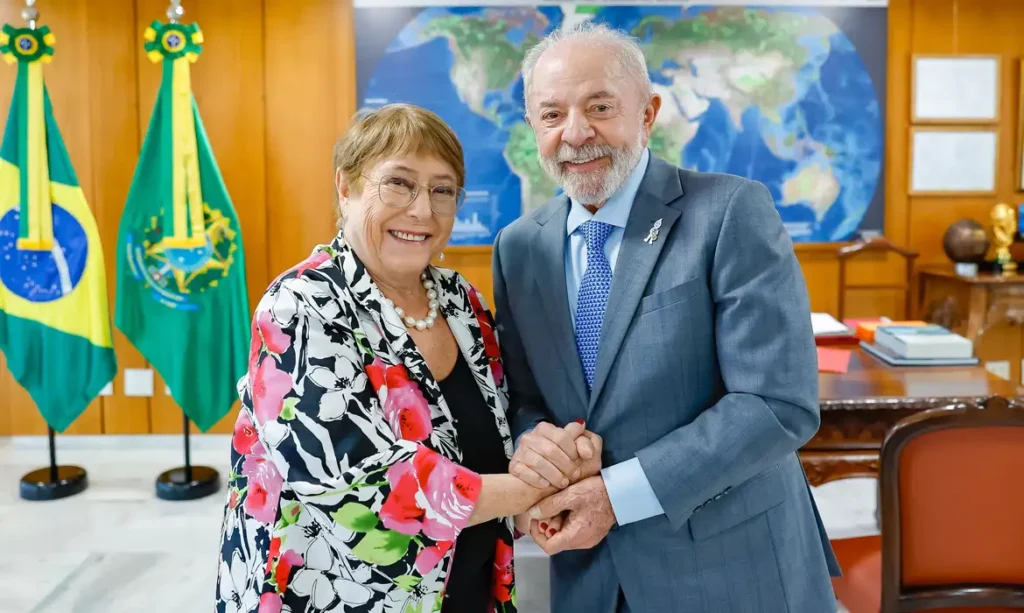 lula recebe michelle bachelet e reafirma apoio para ela chefiar onu