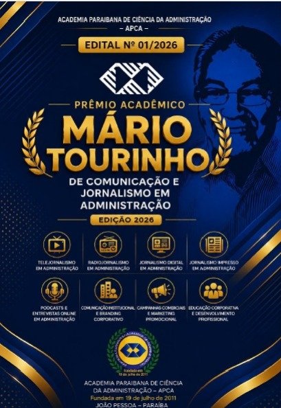 APCA lança o Prêmio Acadêmico Mário Tourinho de Comunicação e Jornalismo em Administração 2026