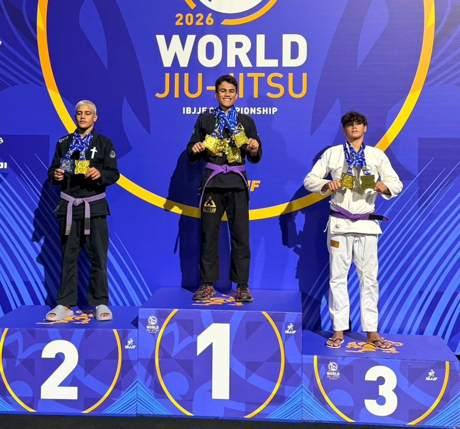 fundacao campeoes do amanha faz historia e conquista tres medalhas no mundial de jiu jitsu