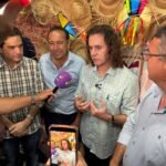 Veneziano é recebido pelo prefeito Wenceslau e lideranças e participa da festa de São João e São Pedro em Teixeira  
