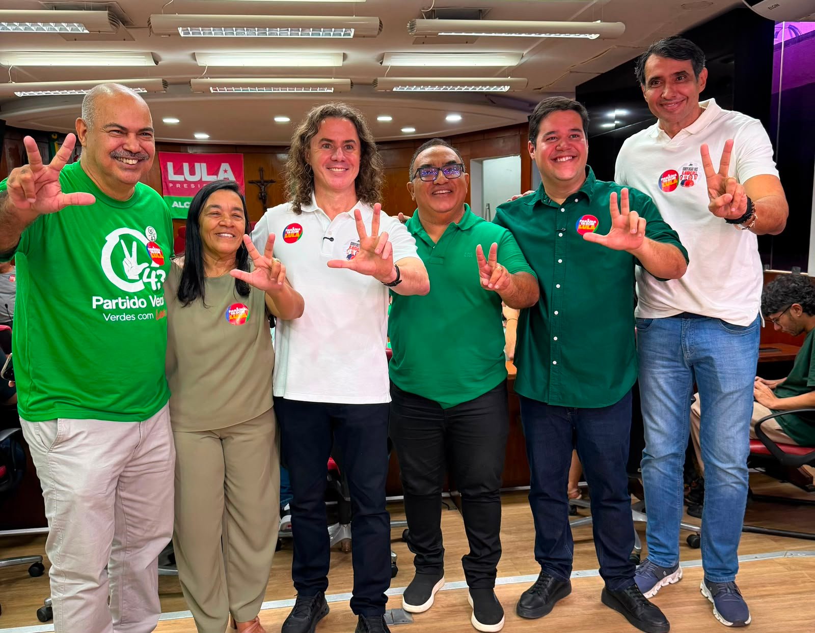 Durante Convenção do PV, Veneziano agradece apoio do partido à sua reeleição e reafirma compromissos