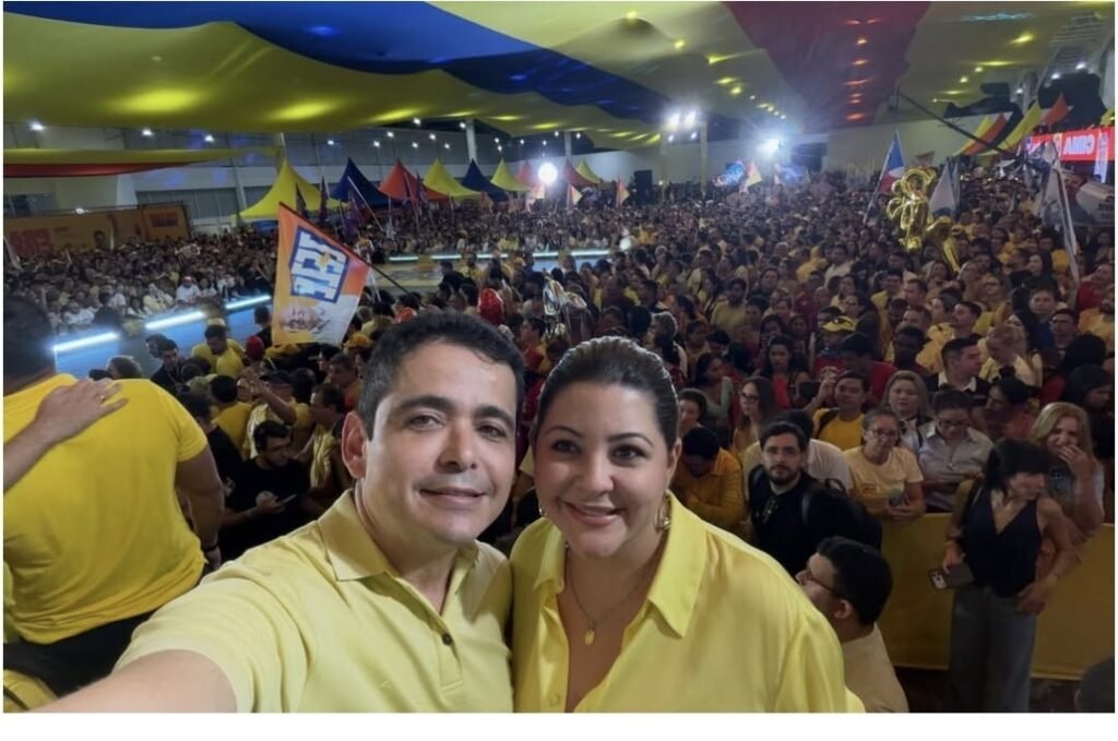 em convencao historica na paraiba flavio e aline moreira reforcam apoio a continuidade do atual projeto politico no estado 1