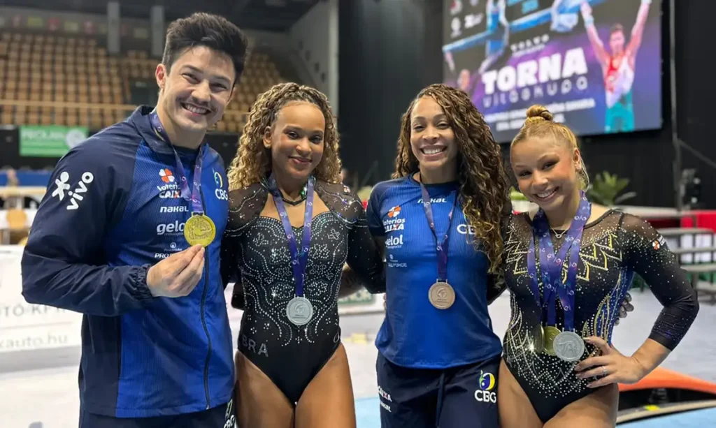 brasil fecha copa do mundo de ginastica com mais cinco podios