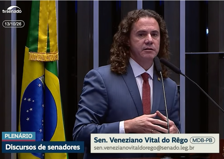 ASSISTA AO VÍDEO: Veneziano faz alerta sobre “precipício” político e econômico e reafirma apoio a Lula em discurso no Senado
