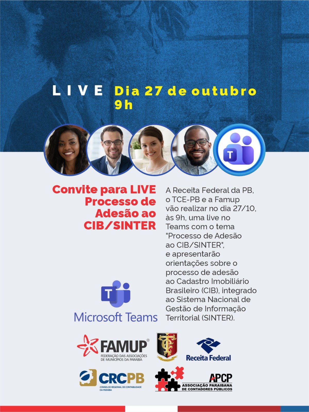 CRC-PB e APCP se unem à Famup, Receita Federal e TCE-PB para debater adesão ao Cadastro Imobiliário Brasileiro