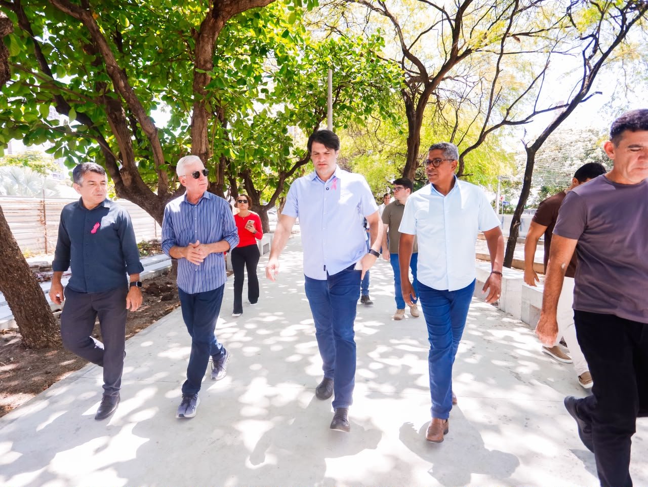 Leo Bezerra projeta entrega da Praça Guilherme Brito de Holanda no próximo mês de novembro