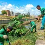 Emlur-JP promove limpeza de canal no Parque Parahyba IV e reforça serviços em bairros da Capital
