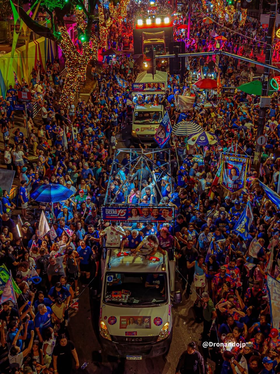 Vumbora 15: João Pessoa consolida apoio a Cícero em arrastão que reuniu multidão na Avenida Epitácio Pessoa